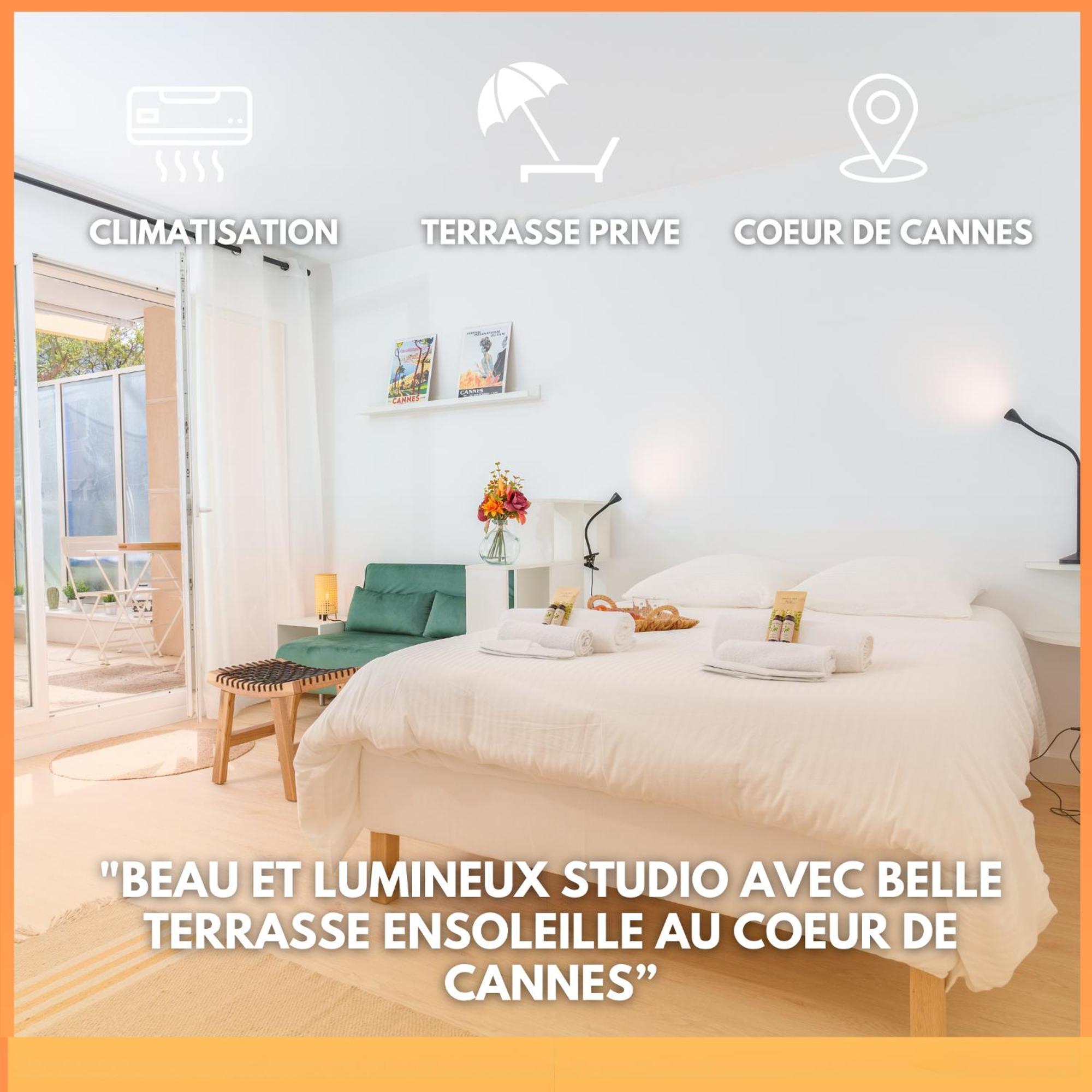 Le Bristol By Apirent #Climatisation #Terrasse #Central Cannes Extérieur photo